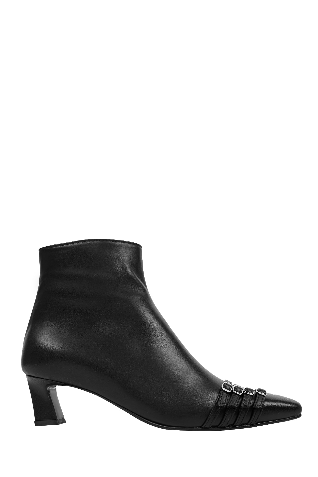 BUCKLE ANKLE BOOTS / BLACK, 세릭